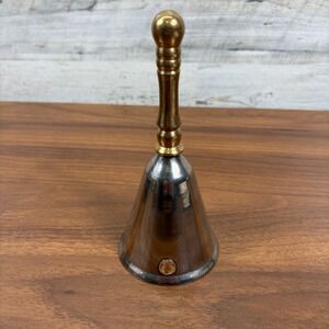 Saint-Gaudens Coin International Silver Co Hand Made Silver Plate Dinner Bell 6"